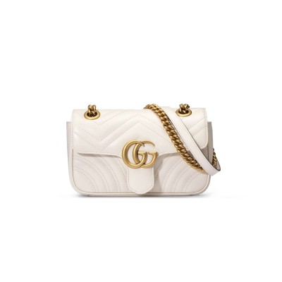 GUCCI GG MARMONT MATELASSÉ MINI BAG 446744 (22*13*6cm)